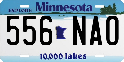 MN license plate 556NAO