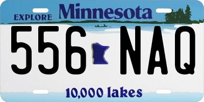 MN license plate 556NAQ
