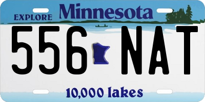 MN license plate 556NAT