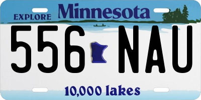 MN license plate 556NAU