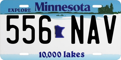 MN license plate 556NAV