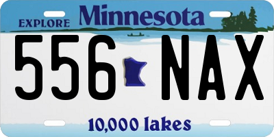 MN license plate 556NAX