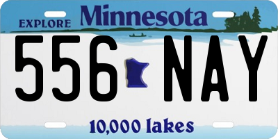 MN license plate 556NAY