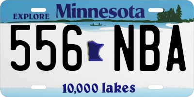 MN license plate 556NBA