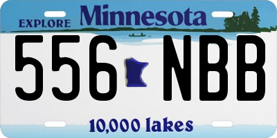 MN license plate 556NBB