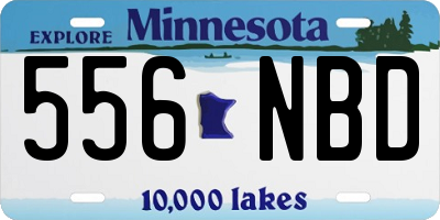 MN license plate 556NBD