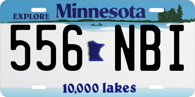 MN license plate 556NBI