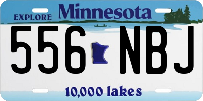 MN license plate 556NBJ