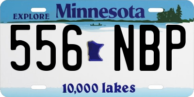 MN license plate 556NBP