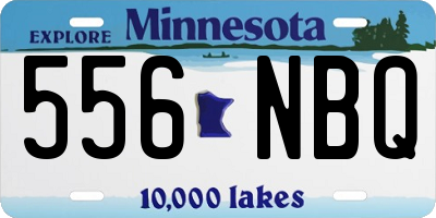 MN license plate 556NBQ