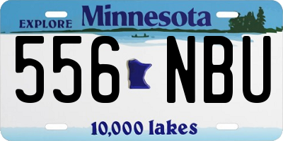 MN license plate 556NBU