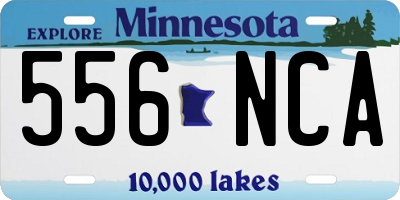 MN license plate 556NCA