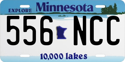 MN license plate 556NCC