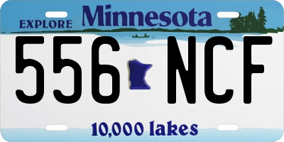 MN license plate 556NCF