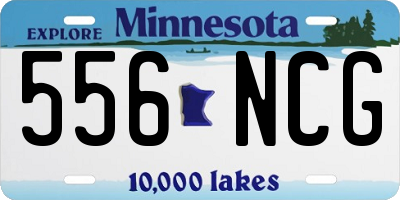 MN license plate 556NCG
