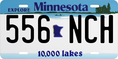 MN license plate 556NCH