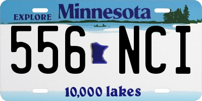 MN license plate 556NCI