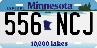 MN license plate 556NCJ