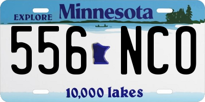MN license plate 556NCO