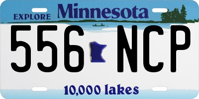 MN license plate 556NCP