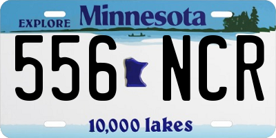 MN license plate 556NCR
