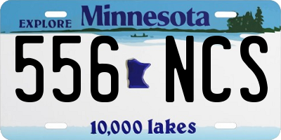 MN license plate 556NCS