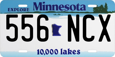 MN license plate 556NCX