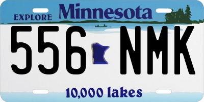 MN license plate 556NMK