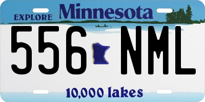 MN license plate 556NML