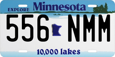 MN license plate 556NMM