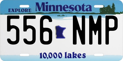 MN license plate 556NMP
