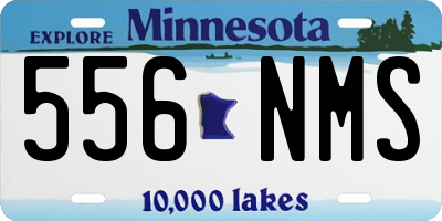 MN license plate 556NMS