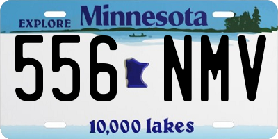 MN license plate 556NMV