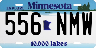 MN license plate 556NMW