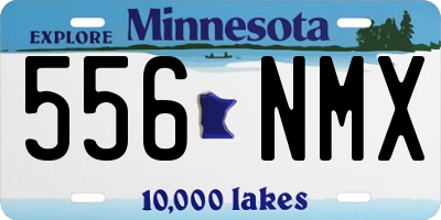 MN license plate 556NMX