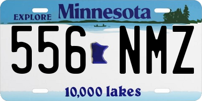 MN license plate 556NMZ
