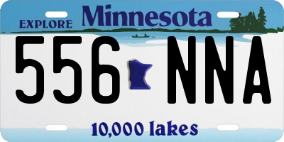 MN license plate 556NNA