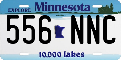 MN license plate 556NNC