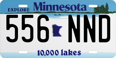 MN license plate 556NND