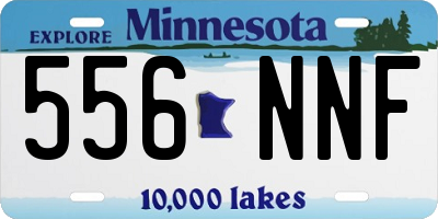 MN license plate 556NNF