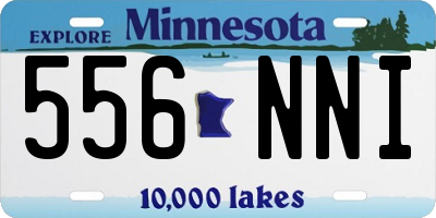 MN license plate 556NNI