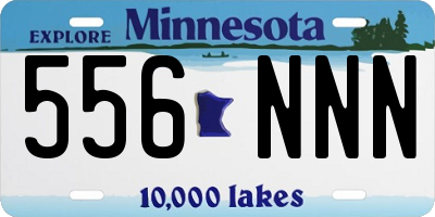 MN license plate 556NNN