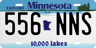 MN license plate 556NNS