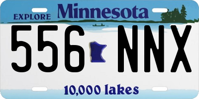 MN license plate 556NNX