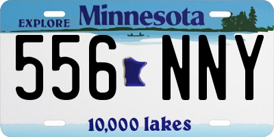 MN license plate 556NNY