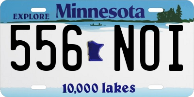 MN license plate 556NOI