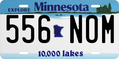 MN license plate 556NOM