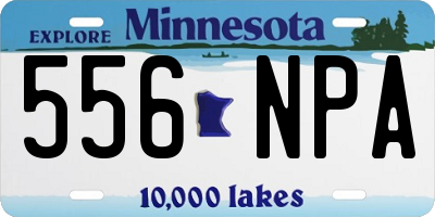 MN license plate 556NPA