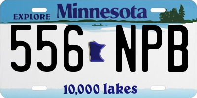 MN license plate 556NPB