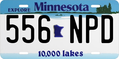 MN license plate 556NPD